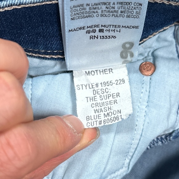 Mother The Super Cruiser Blue Moon High Rise Flare Denim Jeans Womens 29 - Picture 11 of 13